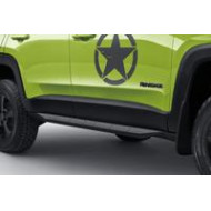 YCGLX 4Pcs pour Jeep Renegade Voiture Seuil Porte Acier Inoxydable Car Protection Barres Pédale Autocollant Styling Accessoire